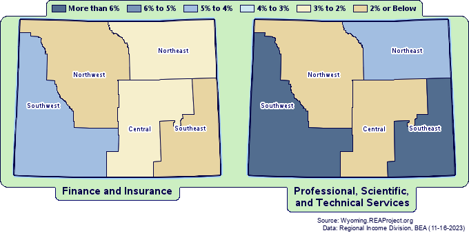 Earnings by
Wyoming Labor Market Information (LMI) Regions