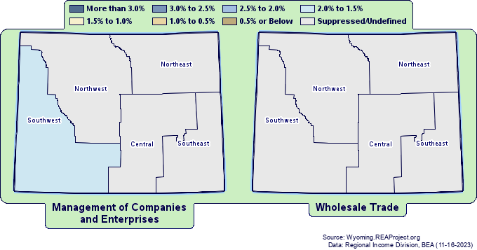 Earnings by
Wyoming Labor Market Information (LMI) Regions